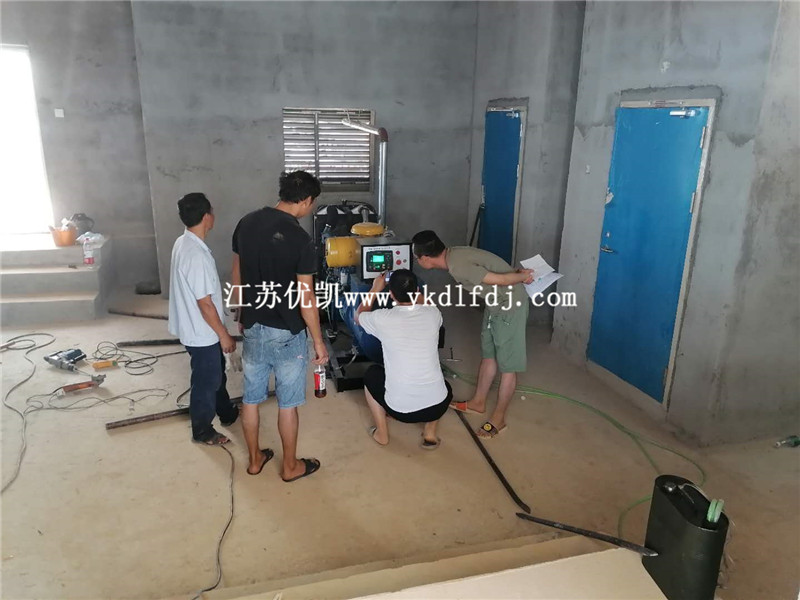 2020年7月25日，120KW濰柴雷納交付廣西某安置房備用電源使用