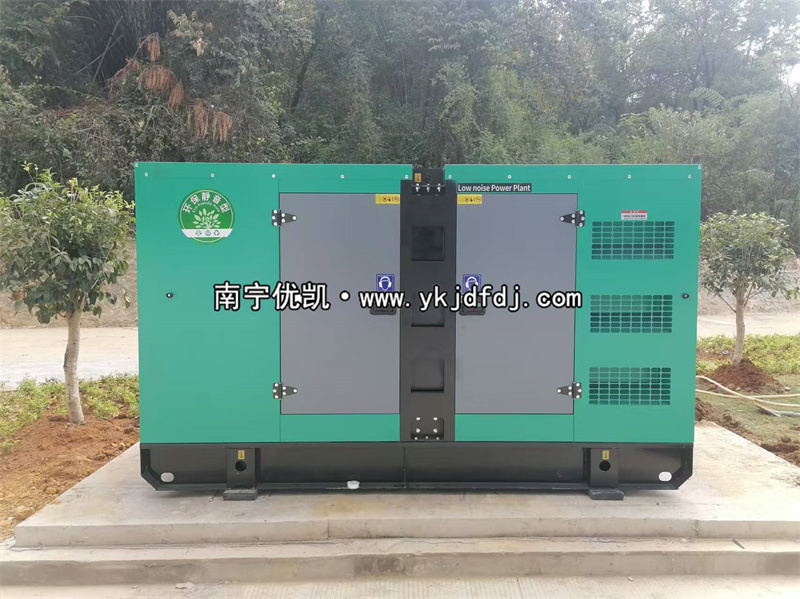 2024年11月21日，平果項目160kw低噪音柴油發(fā)電機組到貨試機