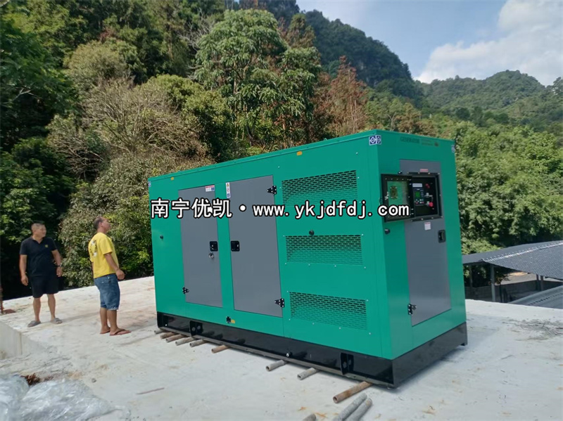 2025年9月5日，崇左項目200kw低噪音柴油發(fā)電機組卸貨試機